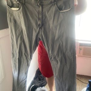 Grey wrangler skinny pants